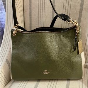 Coach color lock leather bag LIKE NEW!